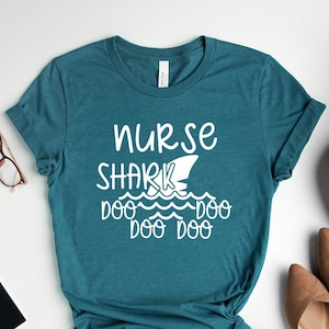 Nurse Shark Doo Doo Dooo T-Shirt, Pediatric Protectors Of The Tiny Humans, Pediatrics Long Sleeve, Nurse Gift Tee, Pediatric Neonate Shirt