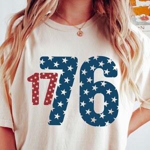 1776 America 4th of July Comfort Colors Tshirt, 4th of July Shirt, America Shirt, Retro Tee, USA Shirt, Fourth of July Shirt, Independence