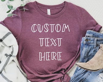 Custom Text T-shirt: Personalized Family Trip Matching Tee