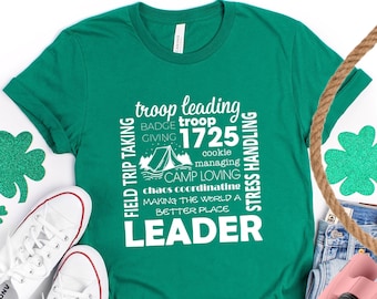Custom Troop Leader T-Shirt: Camping Group Tee
