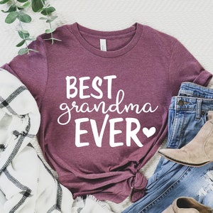 Best Grandma Ever T-shirt, Great Grandma Gift, Grandma 2023 Shirt, New Grandma Gift Long Sleeve, Daisy Mother&#39;s Day Shirts,Funny Grandma Tee
