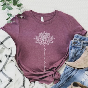 Choose To Be Kind Mandala Shirt: Flower Graphic Tee