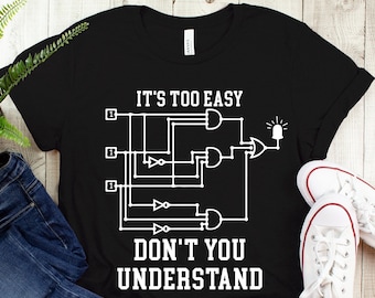 Electric Circuit T-shirt, Gifts for Electrical Engineer Shirts, Engineer Shirt, Funny Shirts, Engineering Student, Engineering Graduate Tee