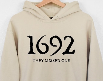 1692 They Missed One Hoodie - Retro Halloween Sweatshirt