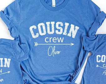 Custom Cousin Crew Shirts, Cousin Shirts for Kids, Matching Cousin Shirts, Family Cousin Gift, Adult Cousin Shirts