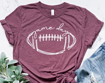 Game Day Football T-shirt: Women's Long Sleeve Tee