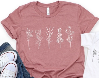 Floral T-Shirt: Vintage Wildflower Tee