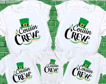 Cousin Crew St. Patrick's Day Shirt: Matching Family Shamrock Tee
