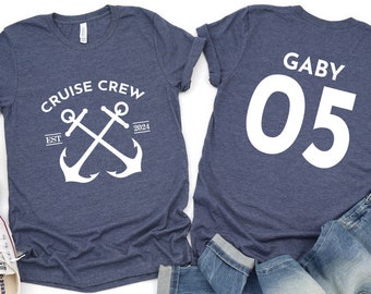 Custom Cruise Crew T-Shirt: Nautical Family Vacation Tee