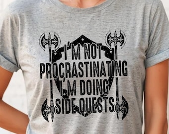 Funny Gamer Long Sleeve T-shirt: Side Quests Gift