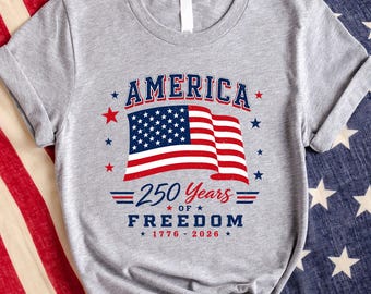 America Tee - USA 250th Anniversary Tee - Fourth of July Independence Day Shirt