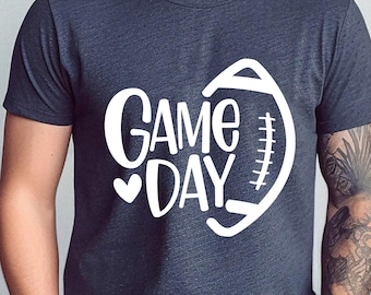 Women's Game Day Football Long Sleeve Shirt: USA Printed Cotton Tee