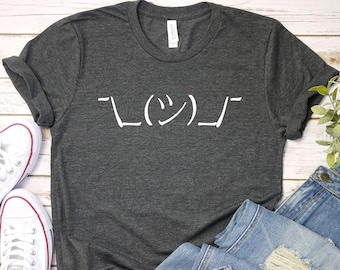 shrug emoji t shirt