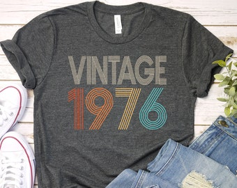 Custom 1976 Vintage Birthday T-Shirt