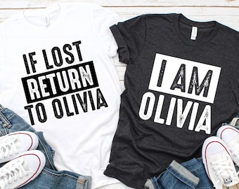 Customizable Couple T-Shirt: If Lost Return To Matching Shirts