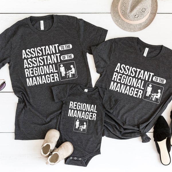 Matching Regional Manager Onesie®,Assistant To The Regional Manager Shirt, The Office Shirt, 1st Matching Family Tee, First Fathers Day Gift