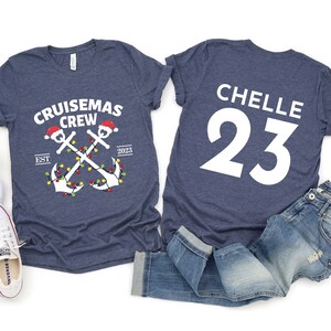 Custom Cruisemas Crew T-shirt, Christmas Vacation Shirt, Family Cruise Shirt, Cruising Squad, Vacay Tee, Christmas Nautical Matching Shirt