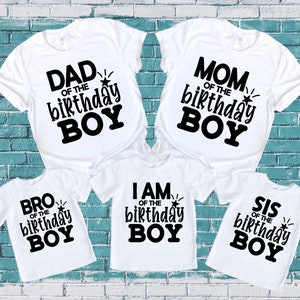 Family Birthday Boy Shirts: Matching Party Tees
