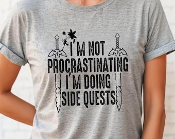 Funny Gamer Long Sleeve T-shirt: Side Quests Gift