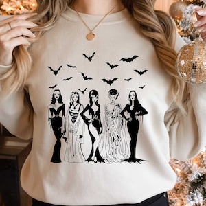 Spooky Squad Sweatshirt: Halloween Horror Women&#39;s Hoodie