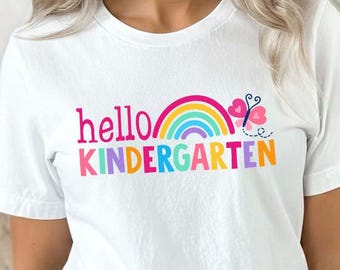 Hello Kindergarten T-Shirt: Back to School Shirt