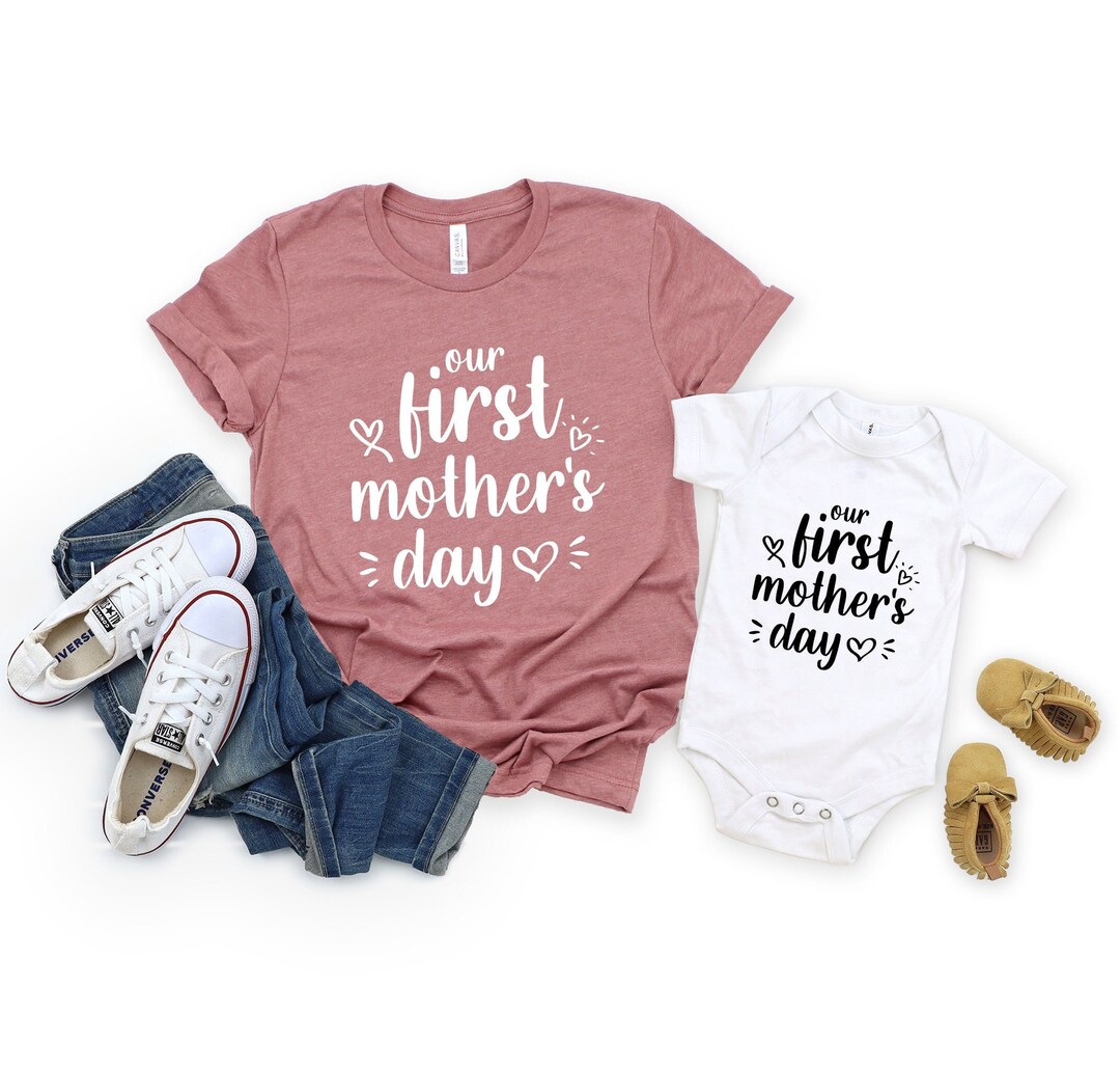 Our First Mother's Day Onesie®, 1st Mother's Day Shirt, Happy Mothers ...