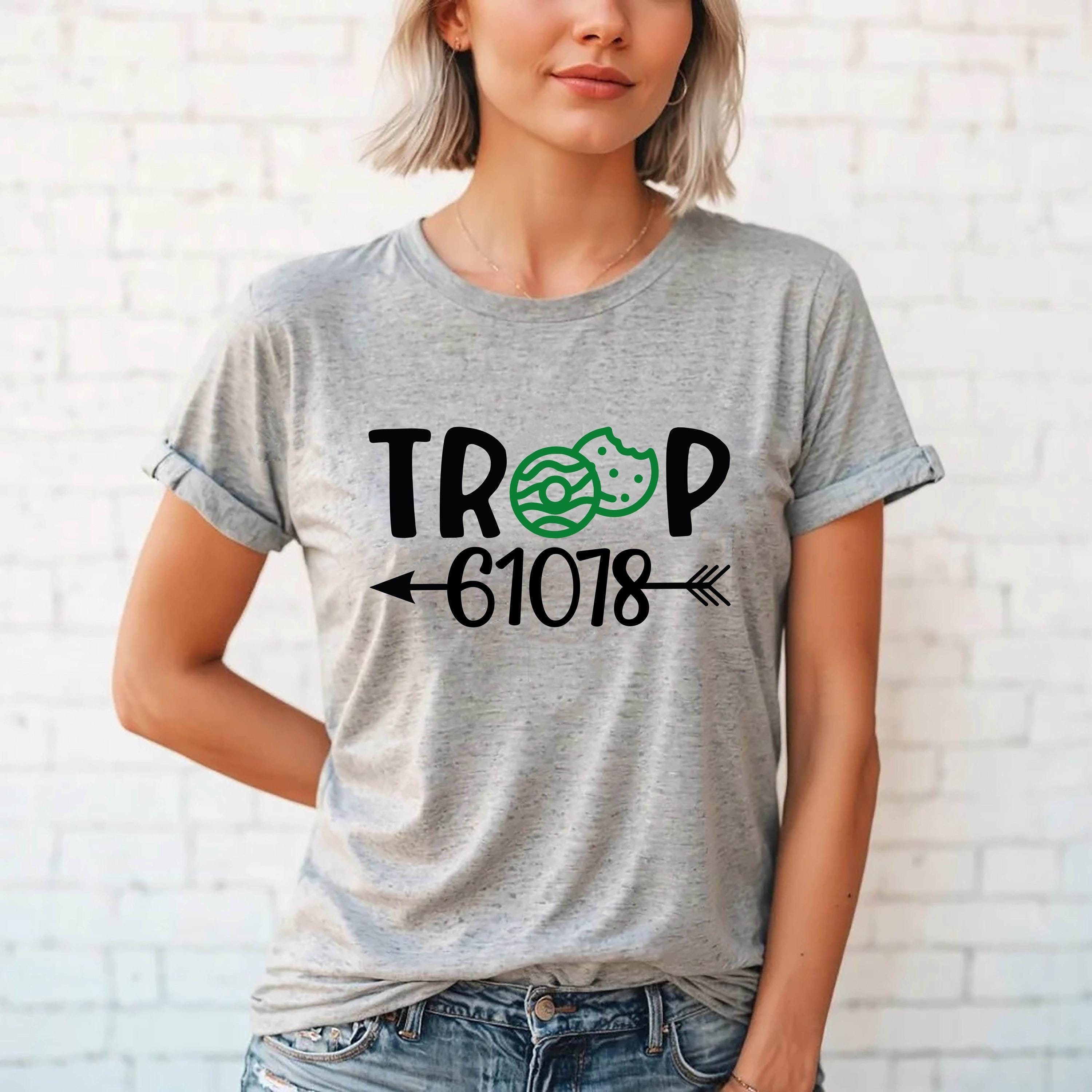 Customizable Girl Troop T-Shirt: Camping & Events Tee