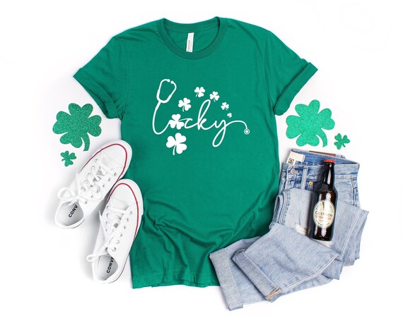 Stethoscope Love Shamrock Nurse St Patrick's Day Gifts T-Shirt Stethoscope Love Shamrock Nurse St Patrick's Day Gifts T-Shirt
