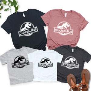 Matching Family Saurus T-shirts, Birthday Dinosaur, Dadasaurus ...