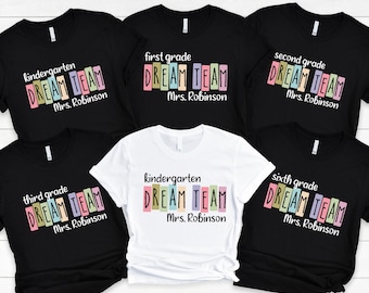 Custom Teacher Tshirt, Teacher Team Shirts, Personalized School Shirt