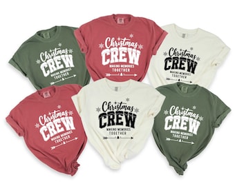 Christmas Crew Matching Family T-shirt: Holiday Vacation Comfort Colors Tee