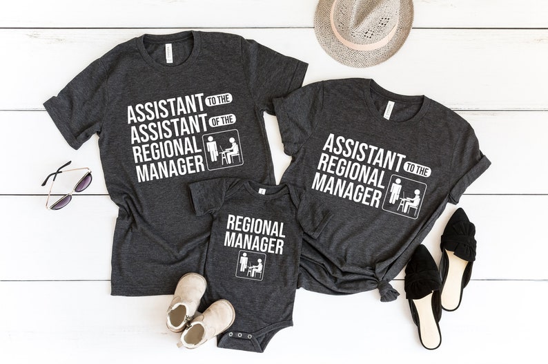 Matching Regional Manager Onesie®,Assistant To The Regional Manager Shirt, The Office Shirt, 1st Matching Family Tee, First Fathers Day Gift 
