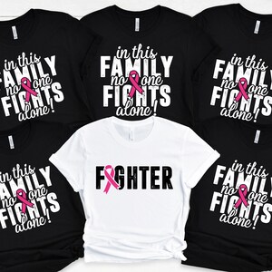 Cancer Awareness Shirt: In This Family No One Fights Alone