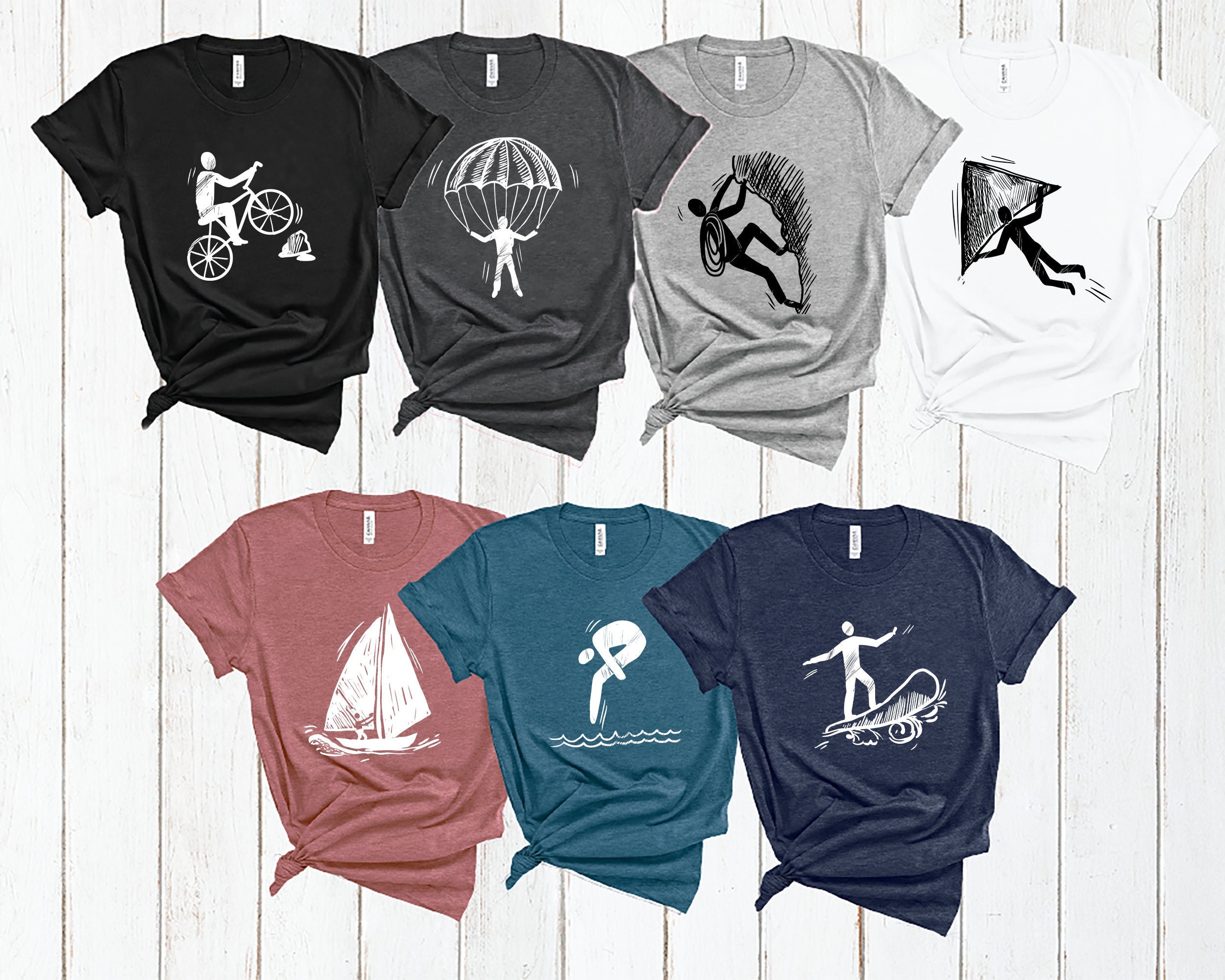Extreme Sports T-shirts Funny Sports Shirts Hiking Skiing - Etsy Extreme Sports T-shirts Funny Sports Shirts Hiking Skiing - Etsy