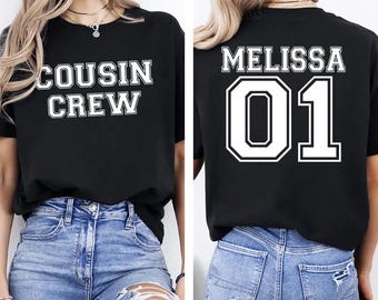 Custom Cousin Crew Shirts, Cousin Shirts for Kids, Matching Cousin Shirts, Family Cousin Gift, Adult Cousin Shirts