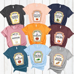 Matching Condiment T-Shirt: Funny Group Costume Party Shirt