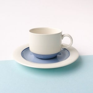 Arabia Finland PUDAS ARCTICA blue cup and saucer / Inkeri Leivo | Finnish Design Vintage Arabia 70s Design 1970s Ceramics Scandinavian