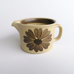 Arabia Finland TUNTURI stoneware creamer | Vintage Arabia Iittala Finland Olga Osol 70s 1970s Finnish Stoneware Design