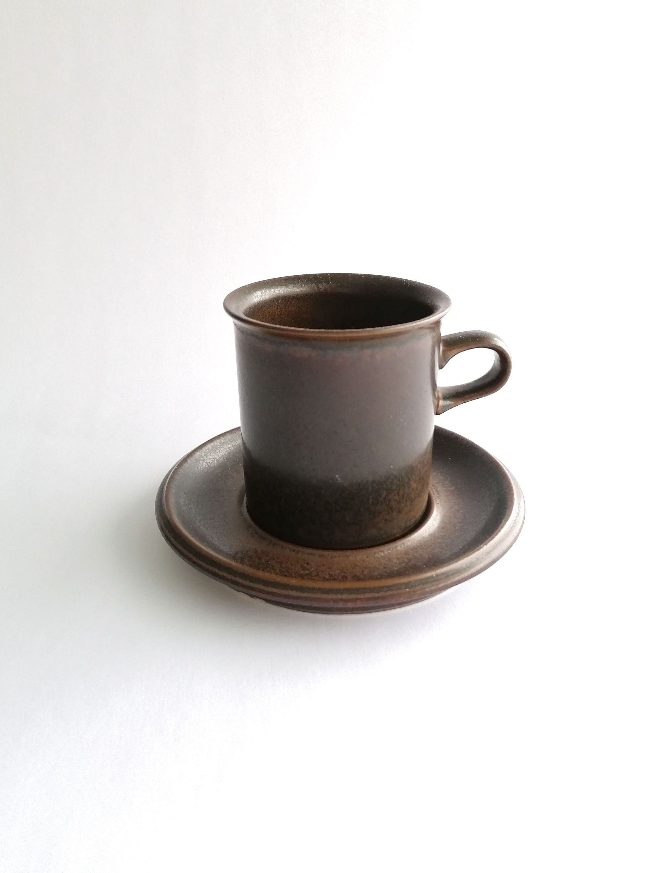 ARABIA  FINLANDカップ&ソーサー Arabia Finland RUSKA Coffee Cup and Saucer / Ulla Procope