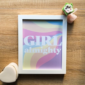 DIGITAL DOWNLOAD | One Direction Girl Almighty Printable Wall Art
