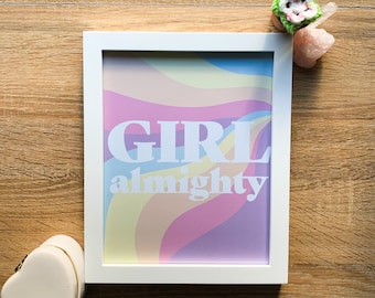 DIGITAL DOWNLOAD | One Direction Girl Almighty Printable Wall Art