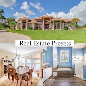 10 Real Estate Presets - FREE returns. Lightroom Desktop & Mobile