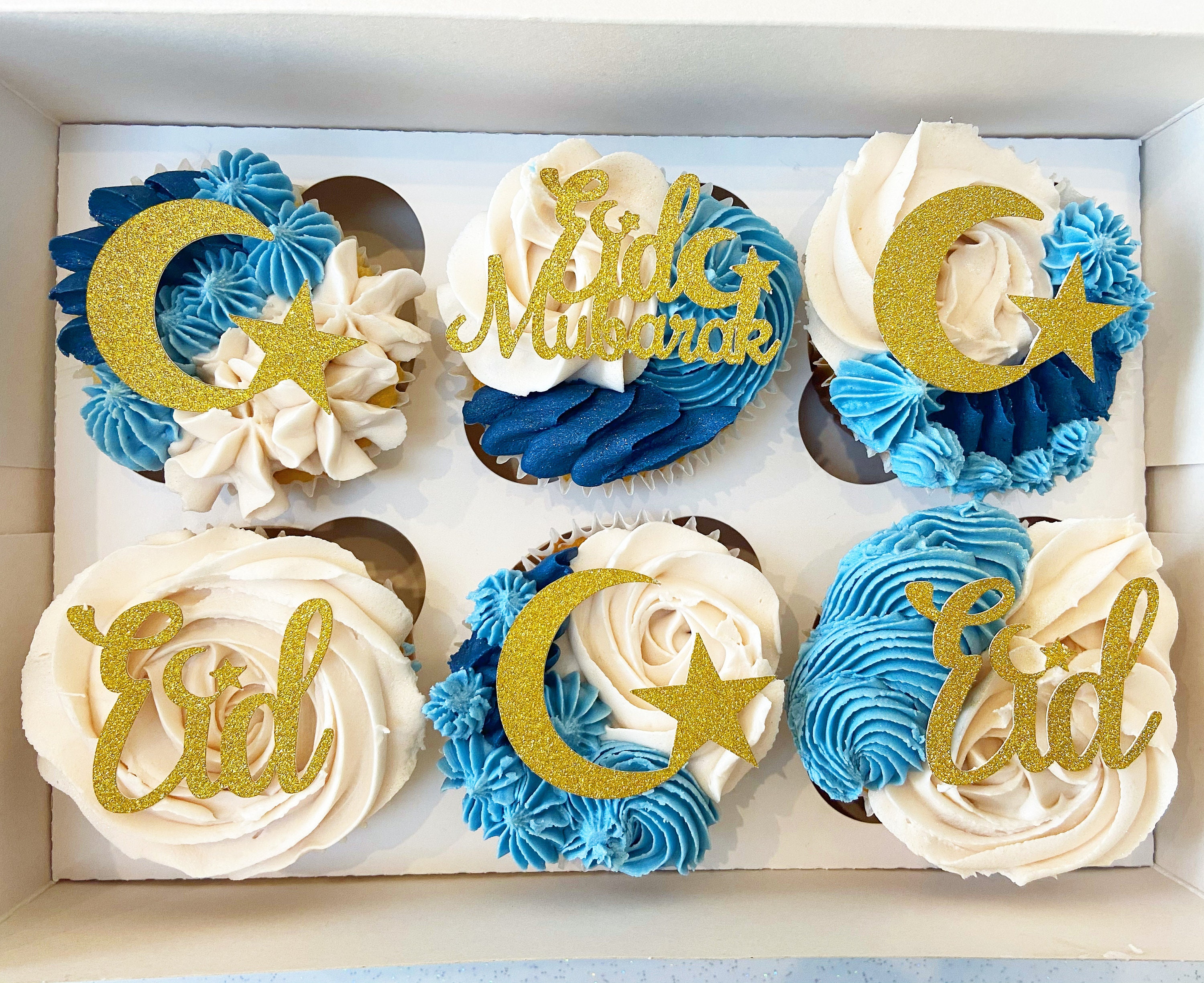 Eid cupcake toppers/ Eid Mubarak cupcake toppers Etsy