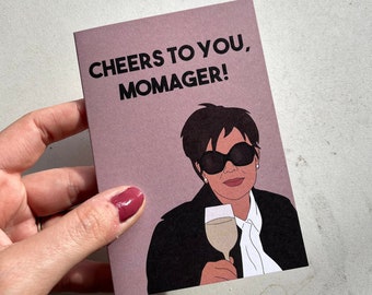 Tarjeta del Día de la Madre de Kris Jenner - Tarjeta de felicitación de Kris Jenner - Lo estás haciendo increíble, cariño - Tarjeta de San Valentín de Kardashian - Tarjeta de felicitación de Kardashian