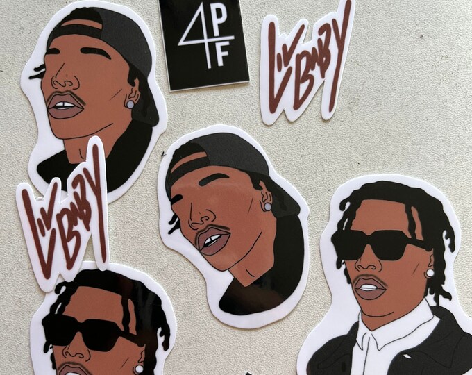 Lil Baby Sticker Pack- Lil Baby Stickers- 4PF- Lil Baby Merch- Hip Hop ...