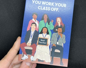 Teacher Appreciation Week Card- Abbott Elementary- Teacher Card- Teacher Gift Abbot Elementary  card Teacher Greeting Card Teacher birthday