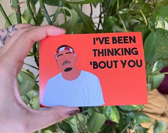 Frank Ocean card- Frank Ocean greeting card- Blond- Channel Orange- Frank Ocean fan- I've been thinking bout you- Pyramids- Hip hop card