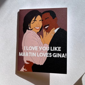 Martin and Gina card- Martin birthday card- Funny romantic card- Martin anniversary card- damn Gina card- Martin mothers day Card-  funny