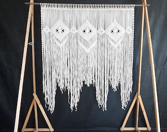 Wedding Backdrop/ Macrame Wedding Arch/Macrame Decor/Curtain/ Macrame Door Curtain/ Macrame Window Curtain/ Room Divider/ Boho Macrame Decor