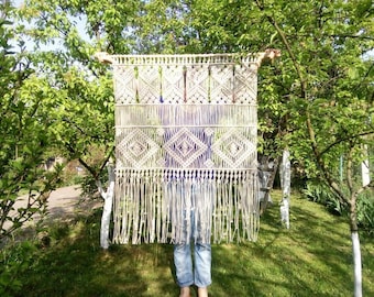 Extra large macrame/ Modern woven decor Macrame wall decor/ Woven wall hanging/ Tapestry/ Wall hanging/ Boho wall hanging